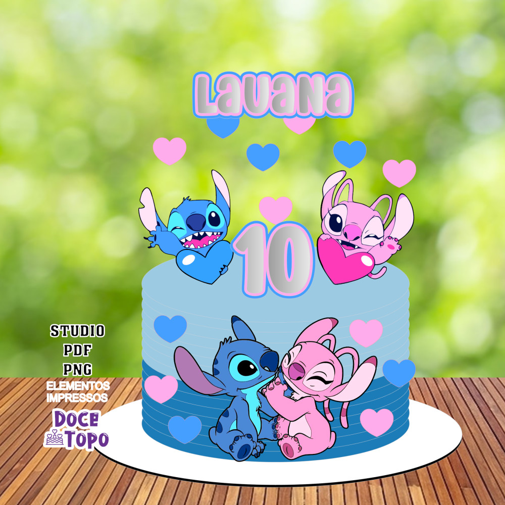 download topo de bolo stitch png