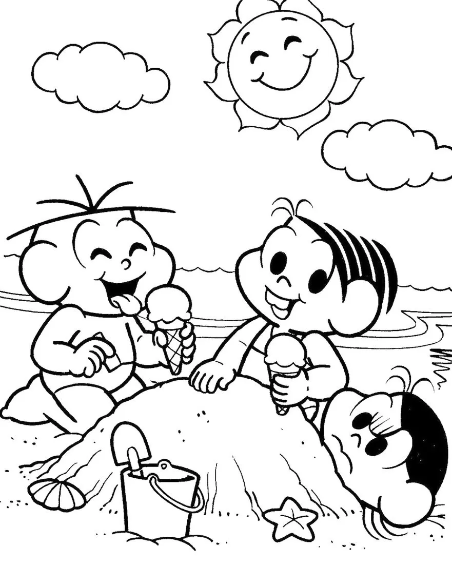 como usar o aplicativo estúdio de colorir turma da mônica