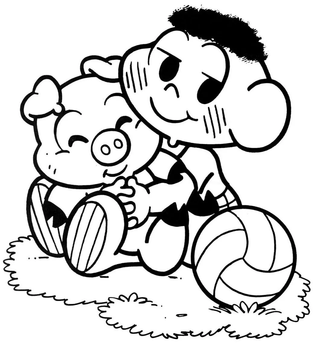 cores dos personagens da Turma da Mônica