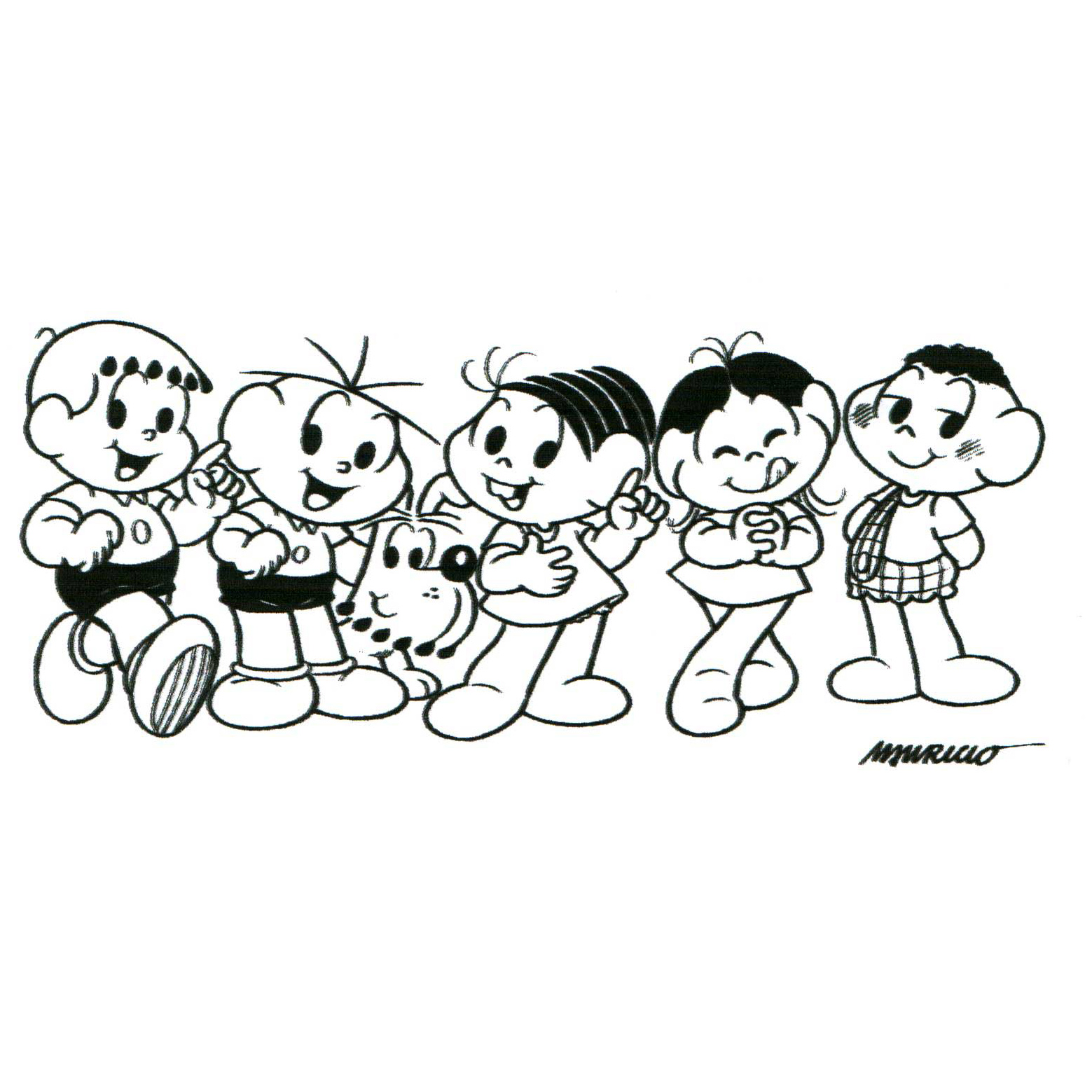desenhos do Chico Bento para colorir