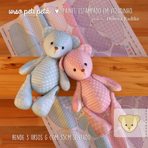 DIY: Crie Seu Próprio Urso de Patchwork Personalizado