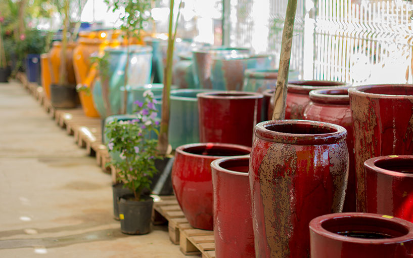 vaso ceramico