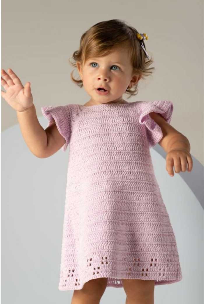 vestido de crochê infantil