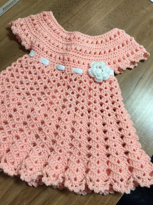 modelos de vestido de crochê infantil para festas