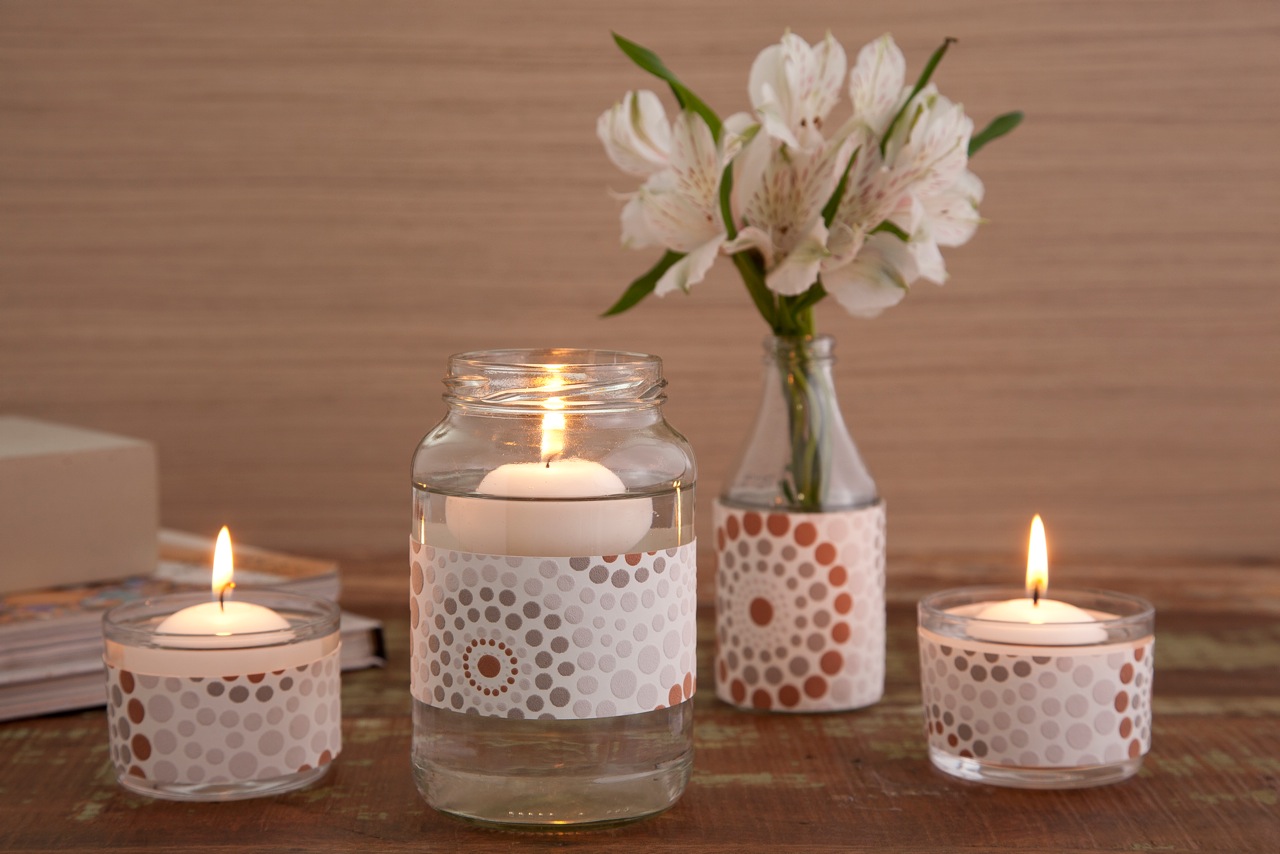 5 Ideias Criativas de Decoupage em Vidro com Tecido