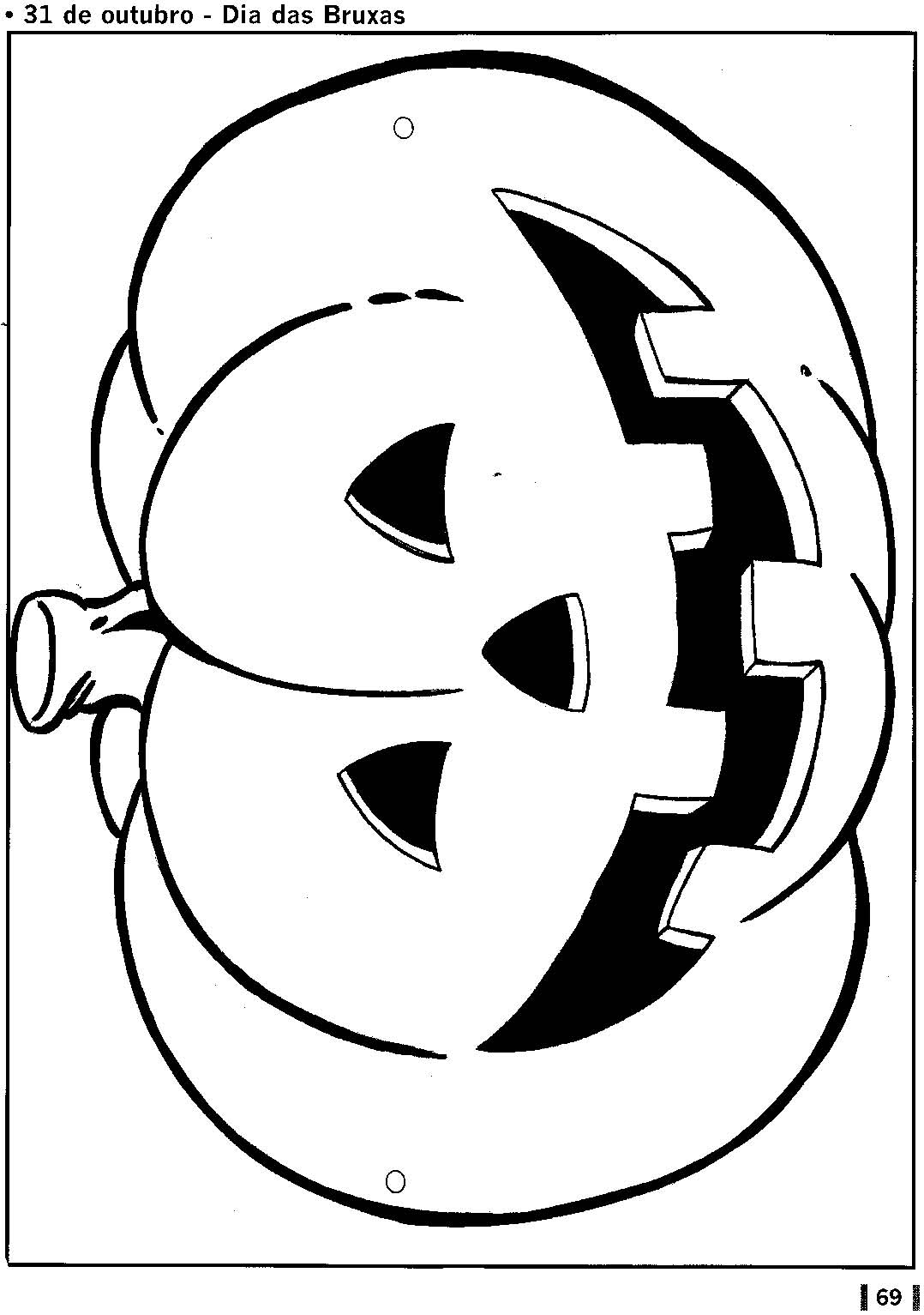 desenhos abóbora halloween para colorir
