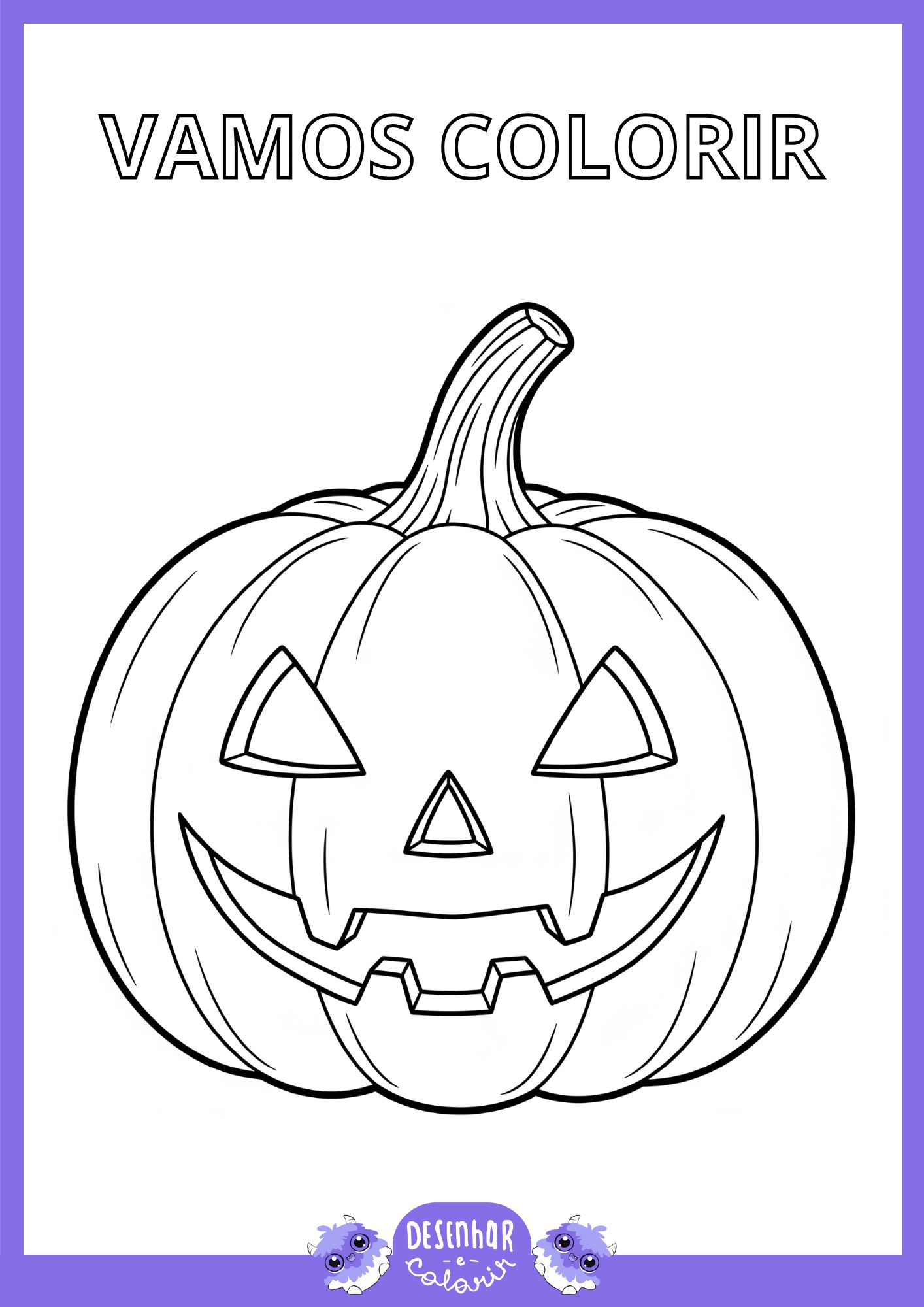 como fazer abóbora de halloween para imprimir