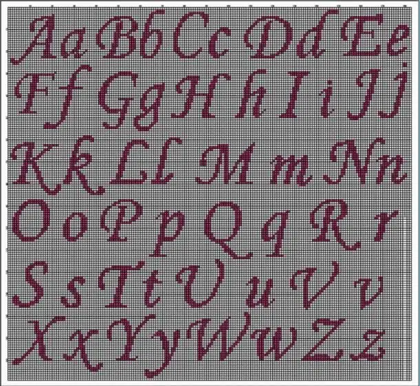 monogramas ponto cruz grandes