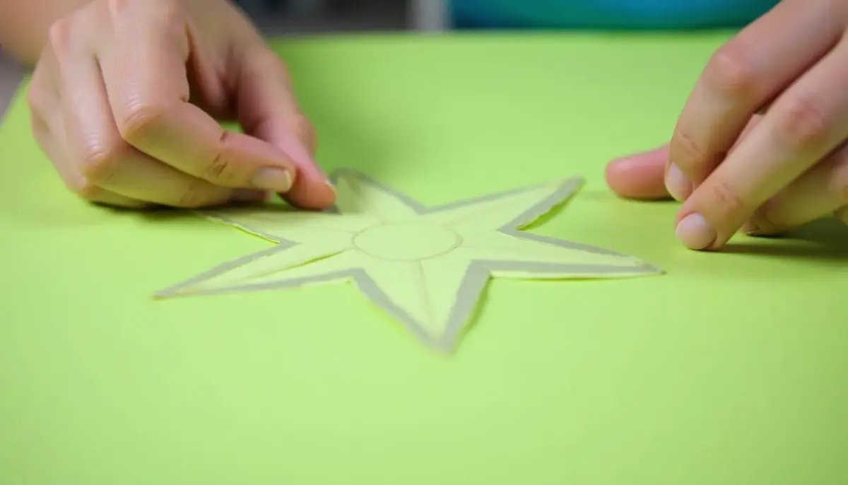 estrela de palito de picolé