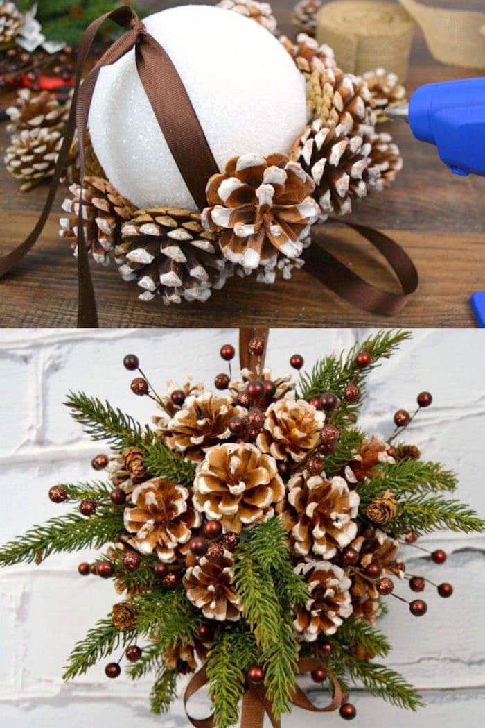 pinhas decoradas para Natal