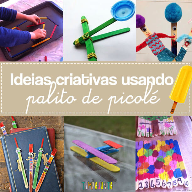 ideias criativas palitos picolé