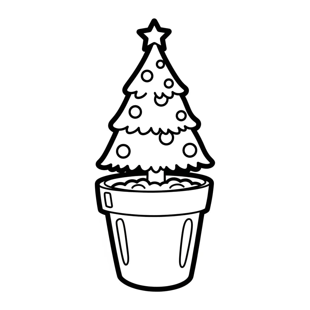 desenhos de árvore de natal para colorir