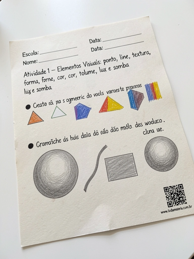 Mesa com pincéis, tintas e papel em branco, luz natural lateral