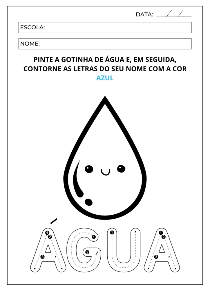 experiências com água educação infantil