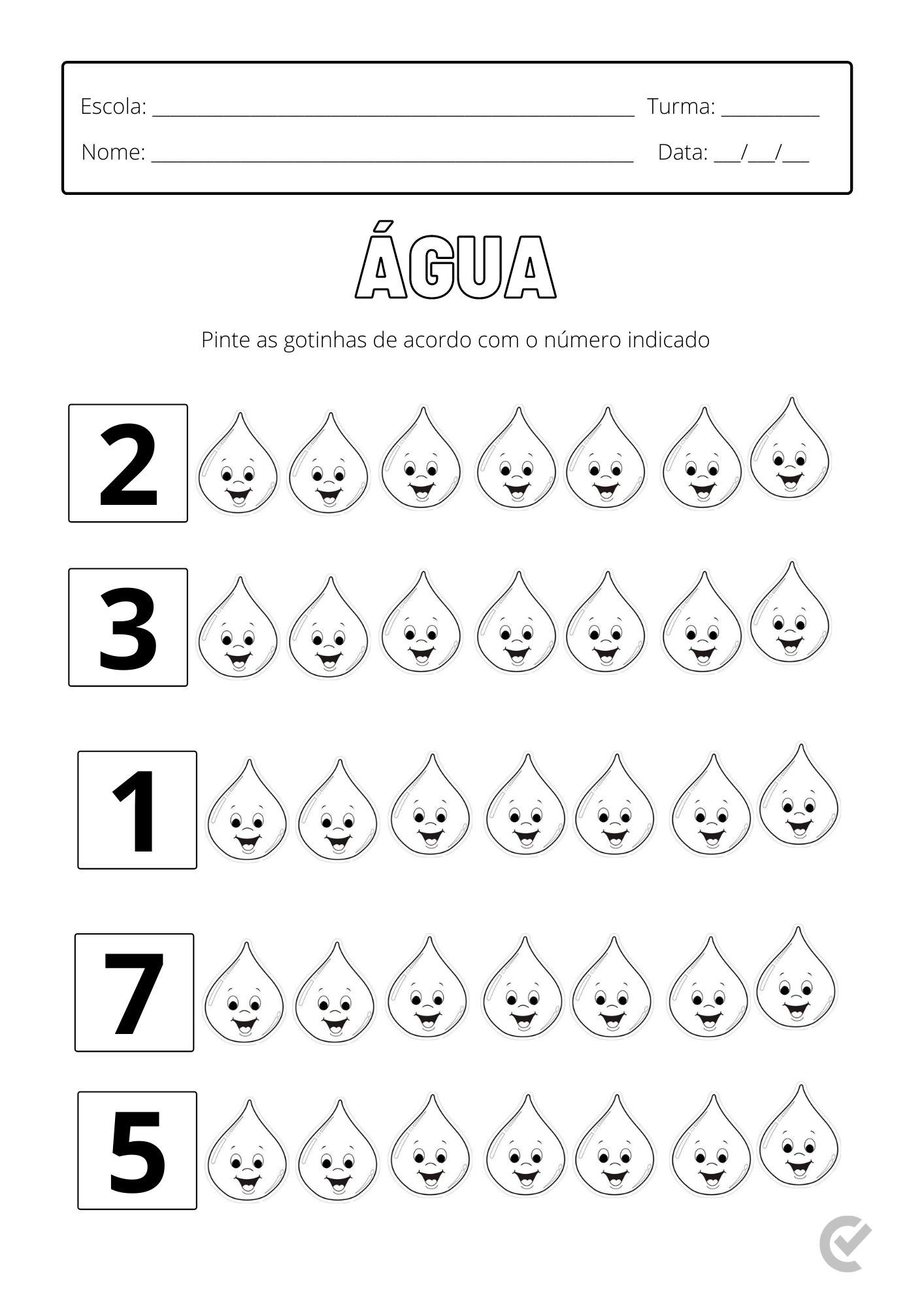 história sobre a água para crianças