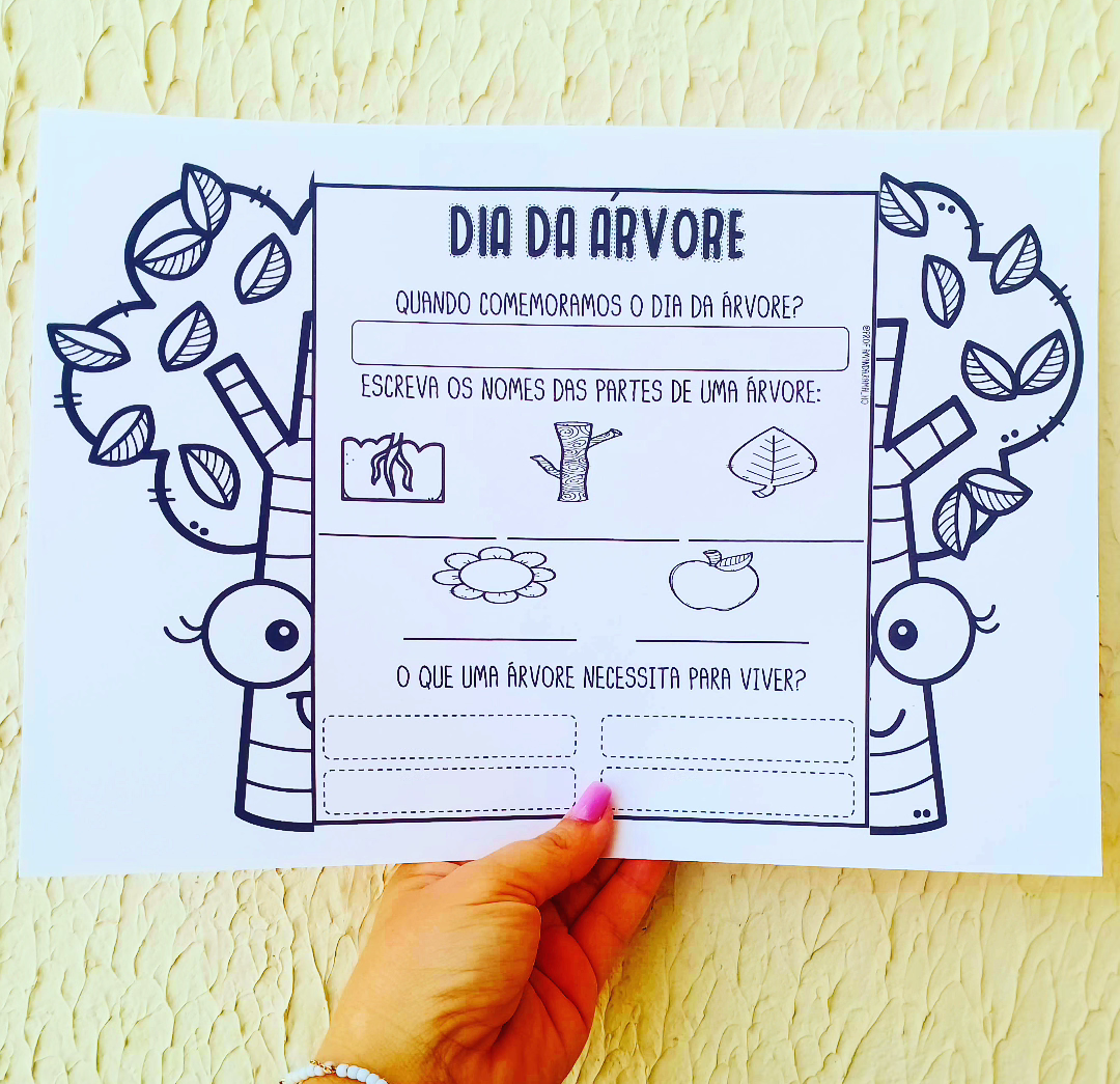 atividades de artes para dia da arvore fundamental