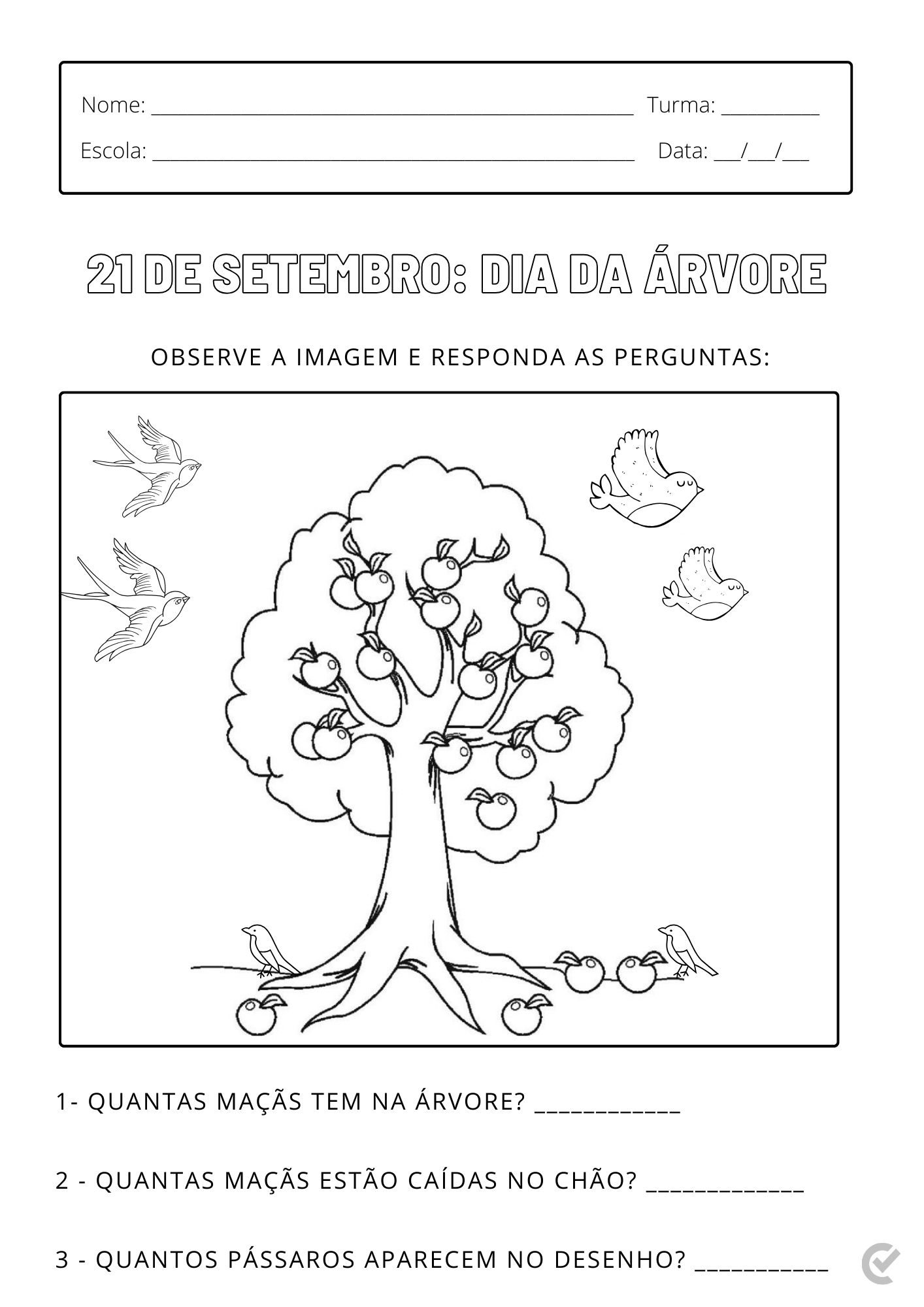 atividades dia da arvore 2 ano fundamental