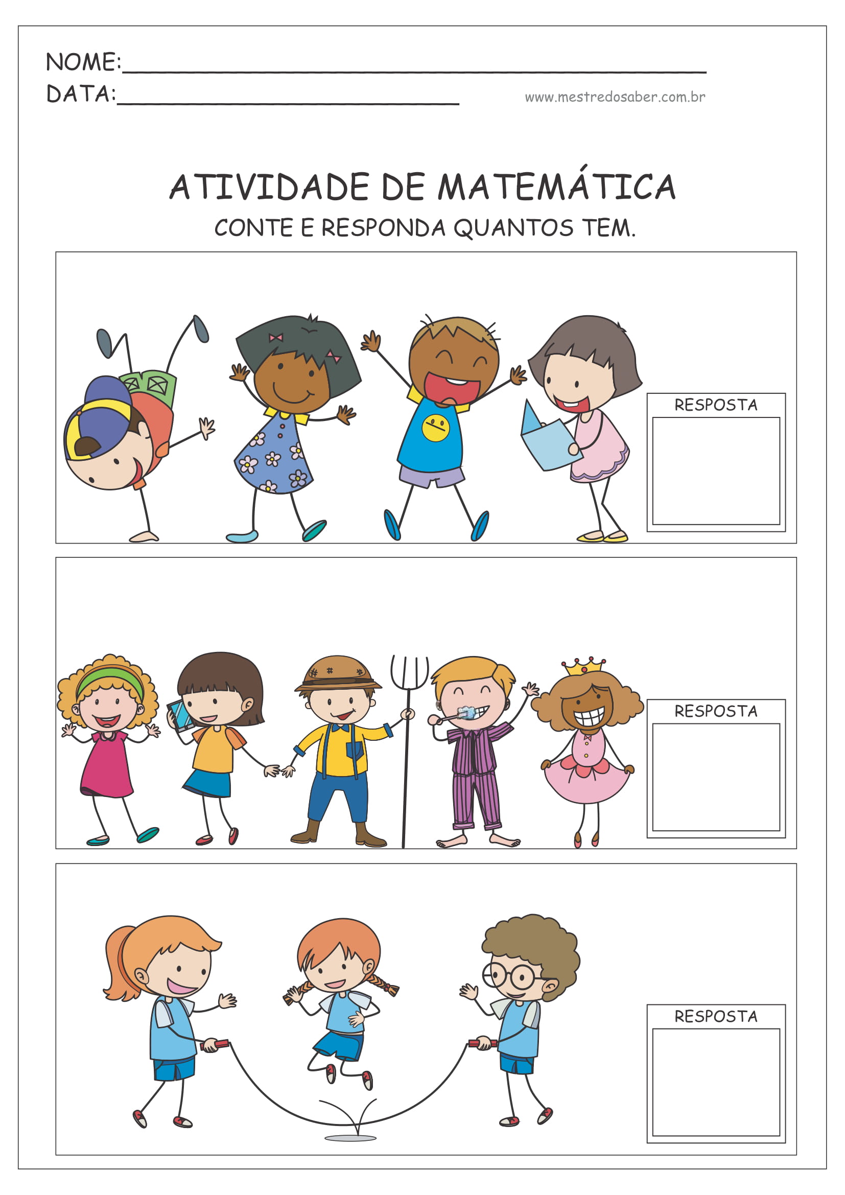 atividades de raciocínio lógico infantil