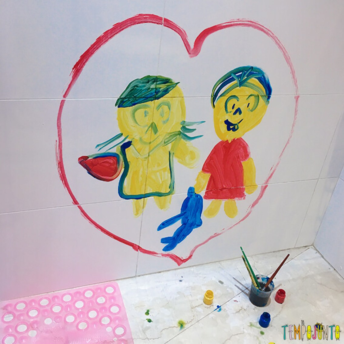 como usar tinta guache com crianças