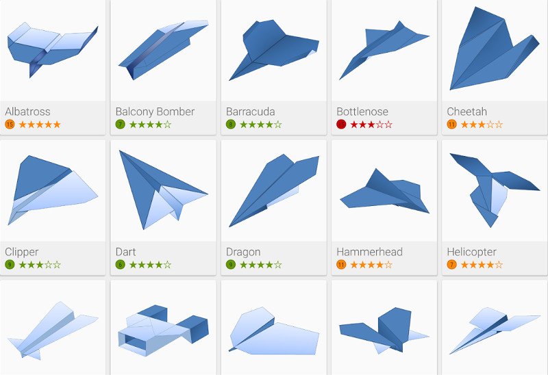 origami de avião