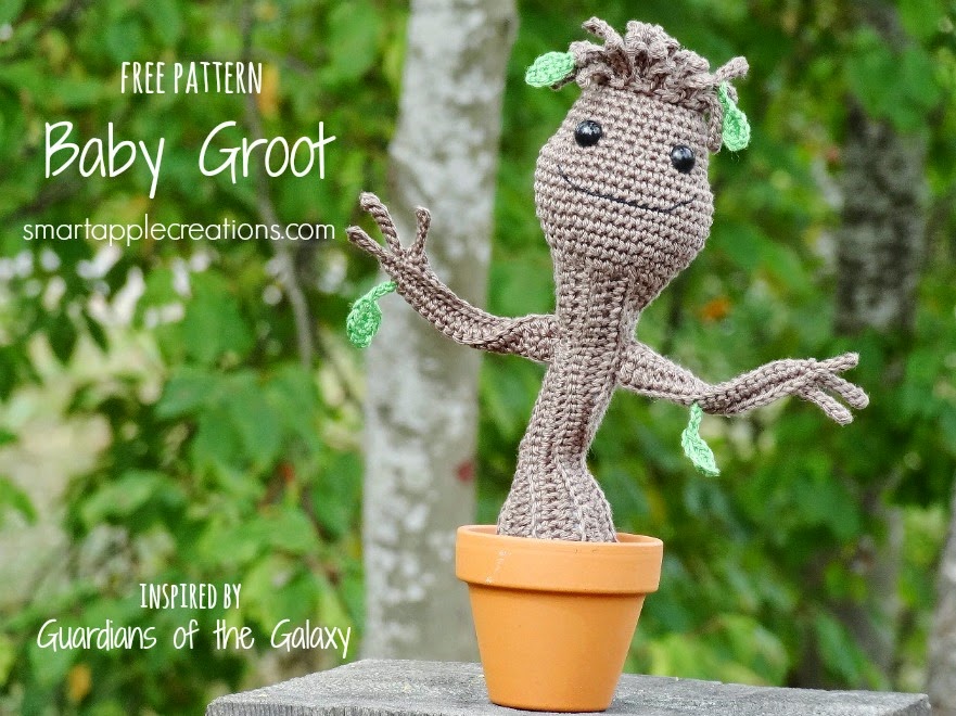 Baby Groot de crochê