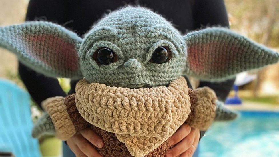 Baby Yoda crochê passo a passo