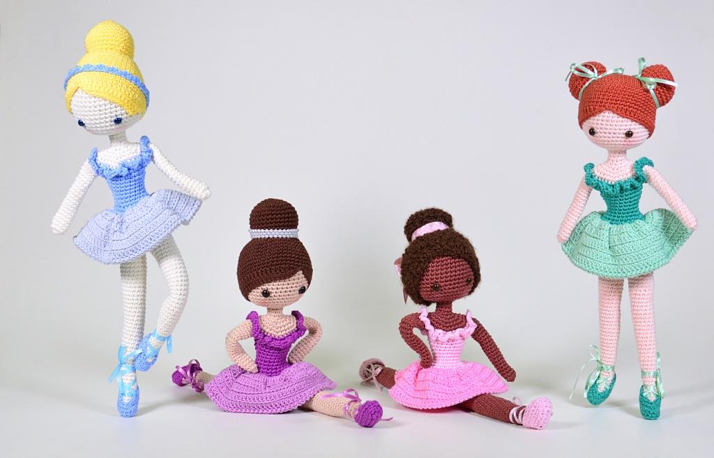 boneca bailarina de crochê