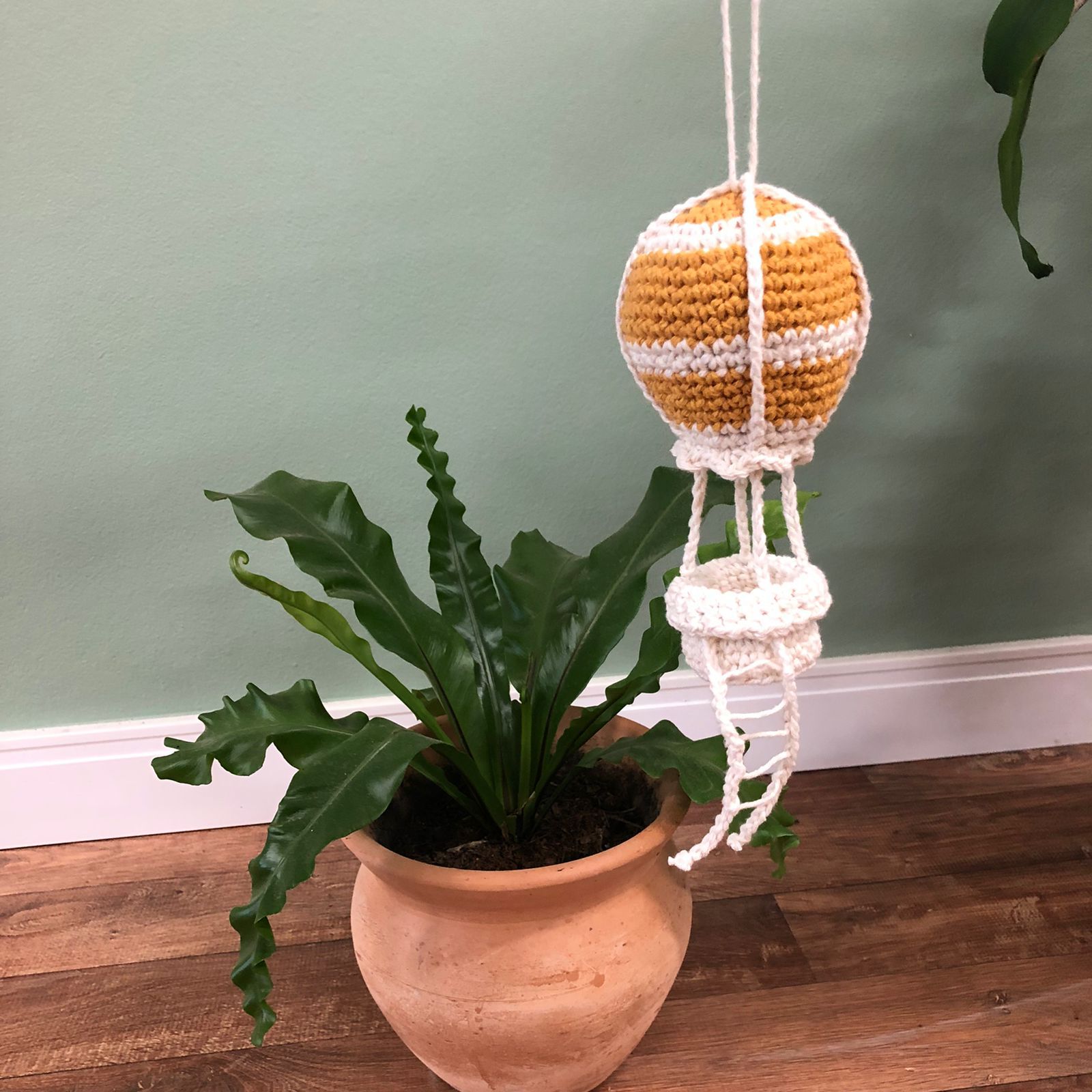Balão de amigurumi para festa junina