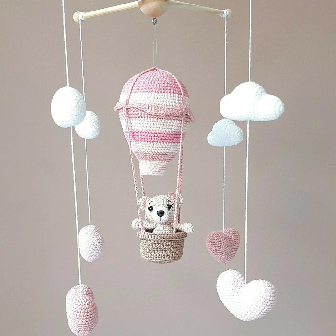 Cachorro de balão amigurumi