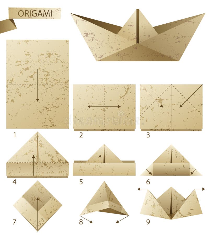 barco de papel que flutua