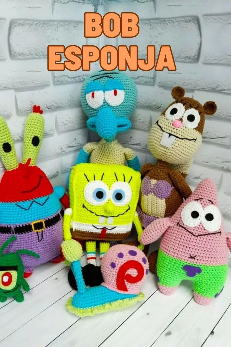 Bob Esponja crochê passo a passo