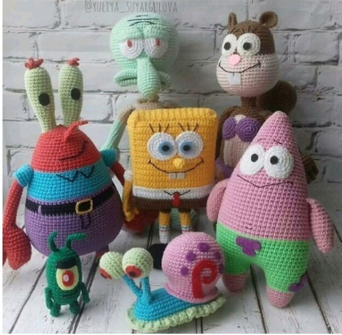 receita Bob Esponja amigurumi