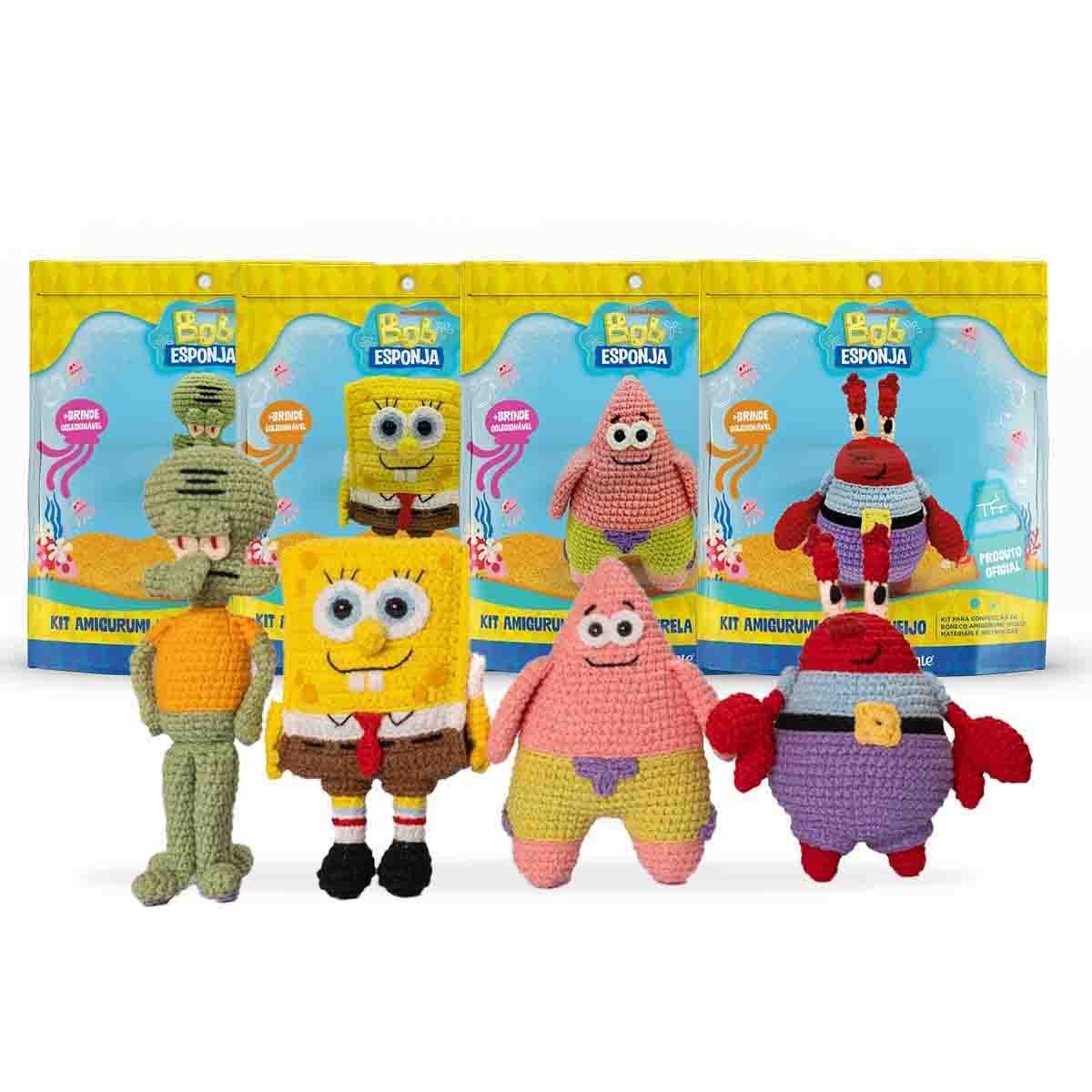 como fazer Bob Esponja de crochê