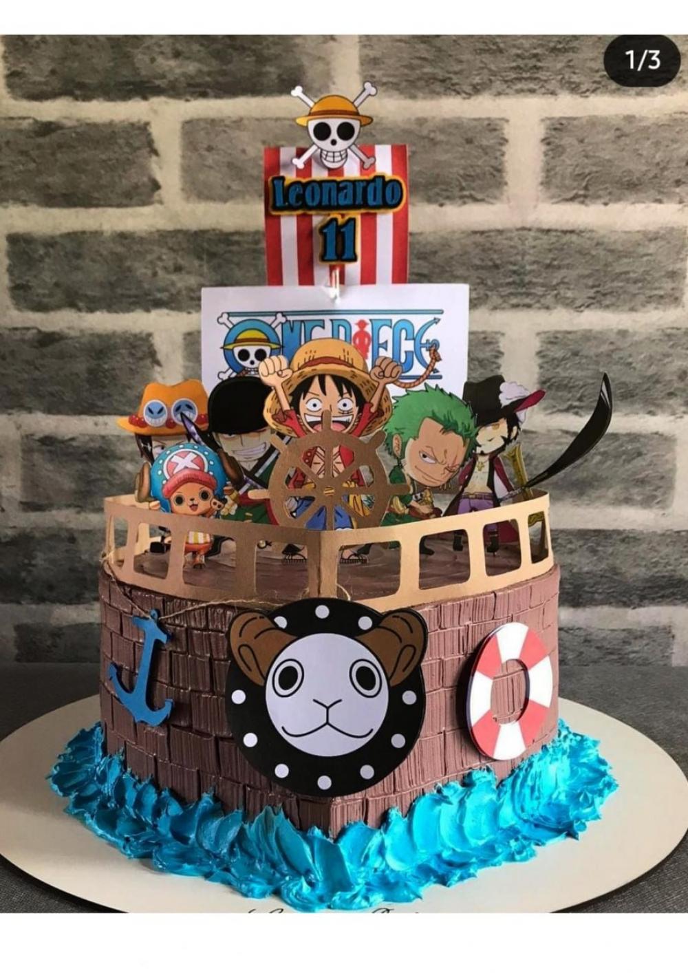 bolo inspirado em animes