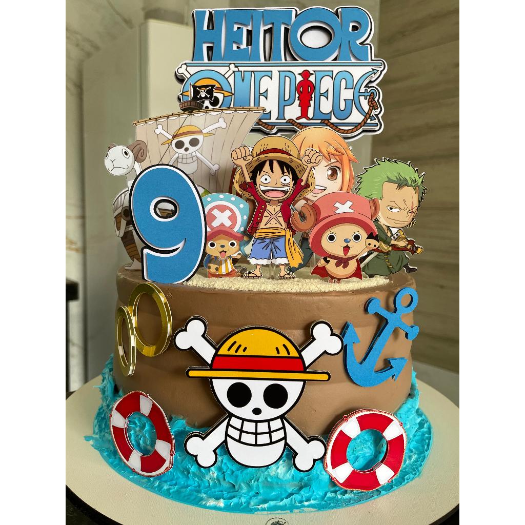 bolo de festa One Piece