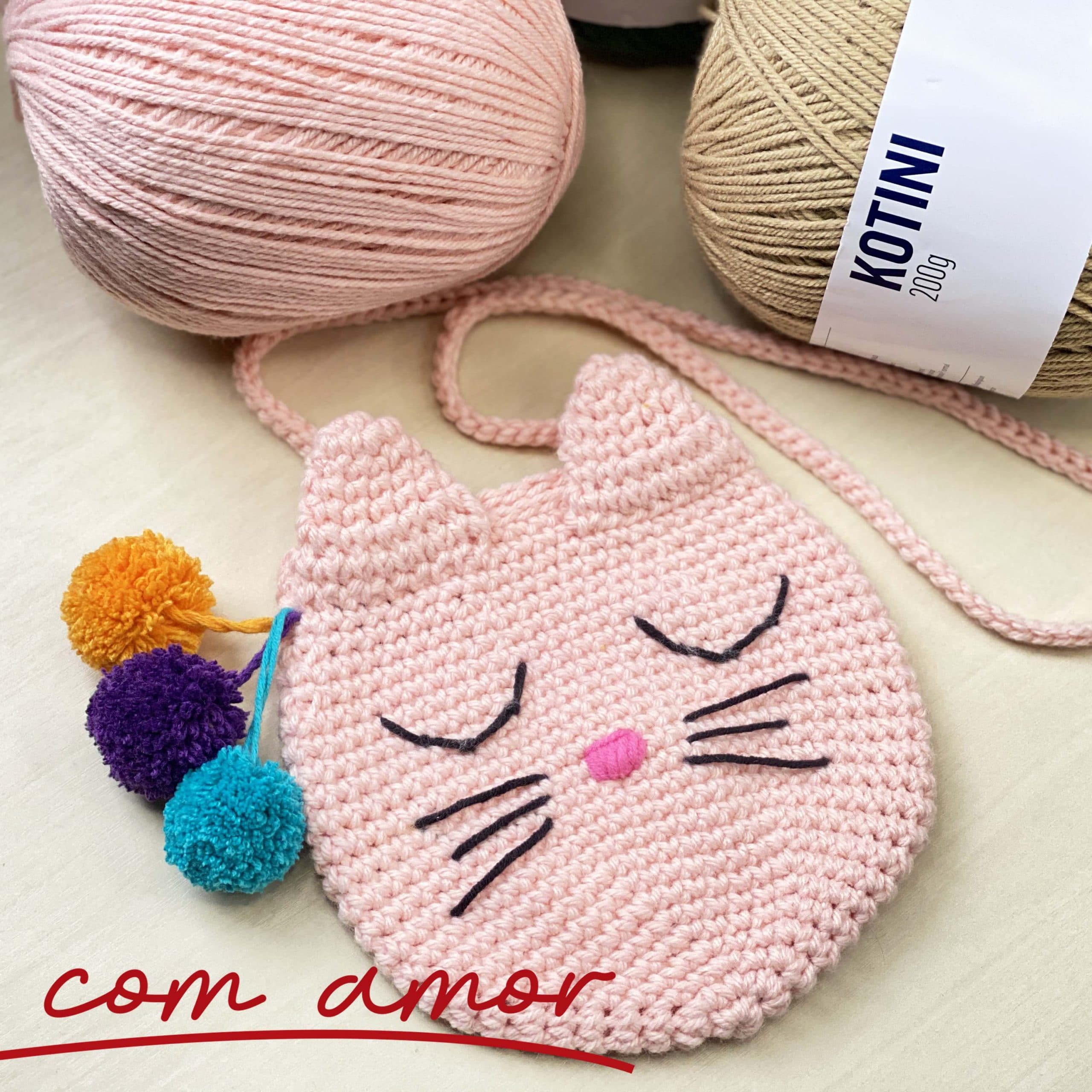mini bolsa amigurumi