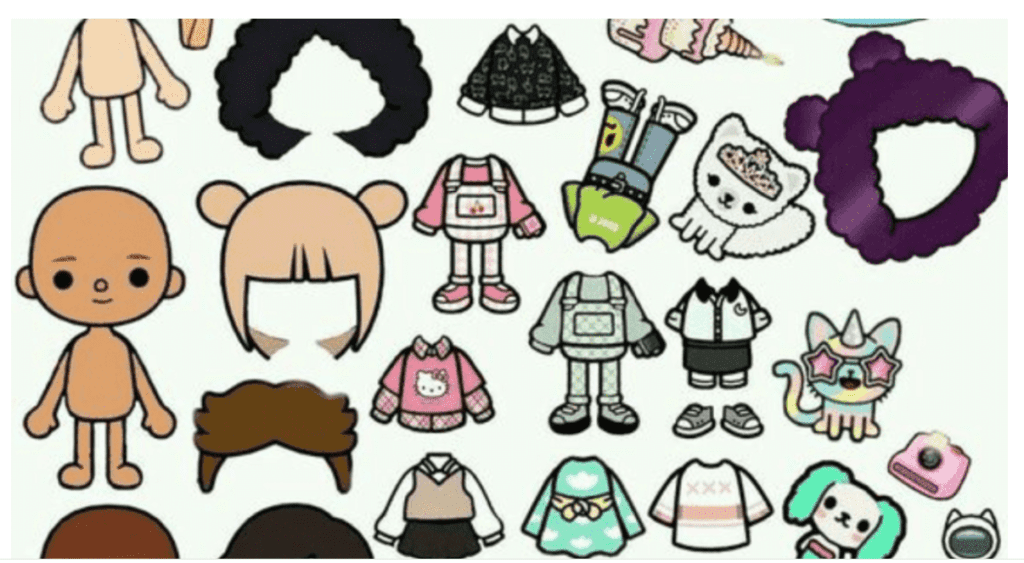 boneca de papel hello kitty