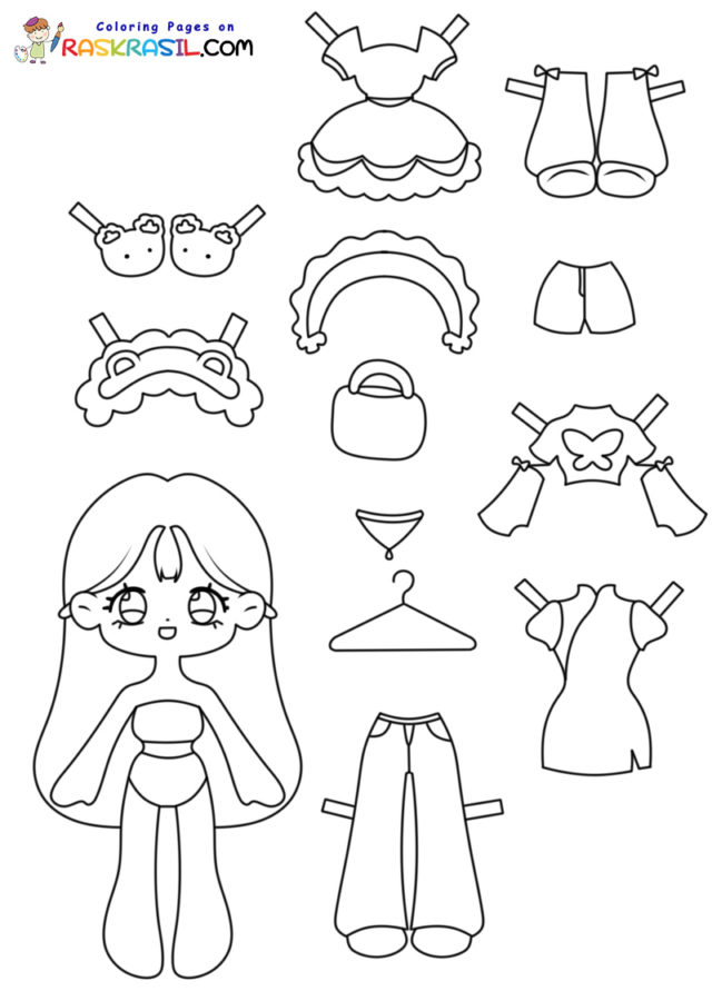 desenhos de bonecas para imprimir e pintar