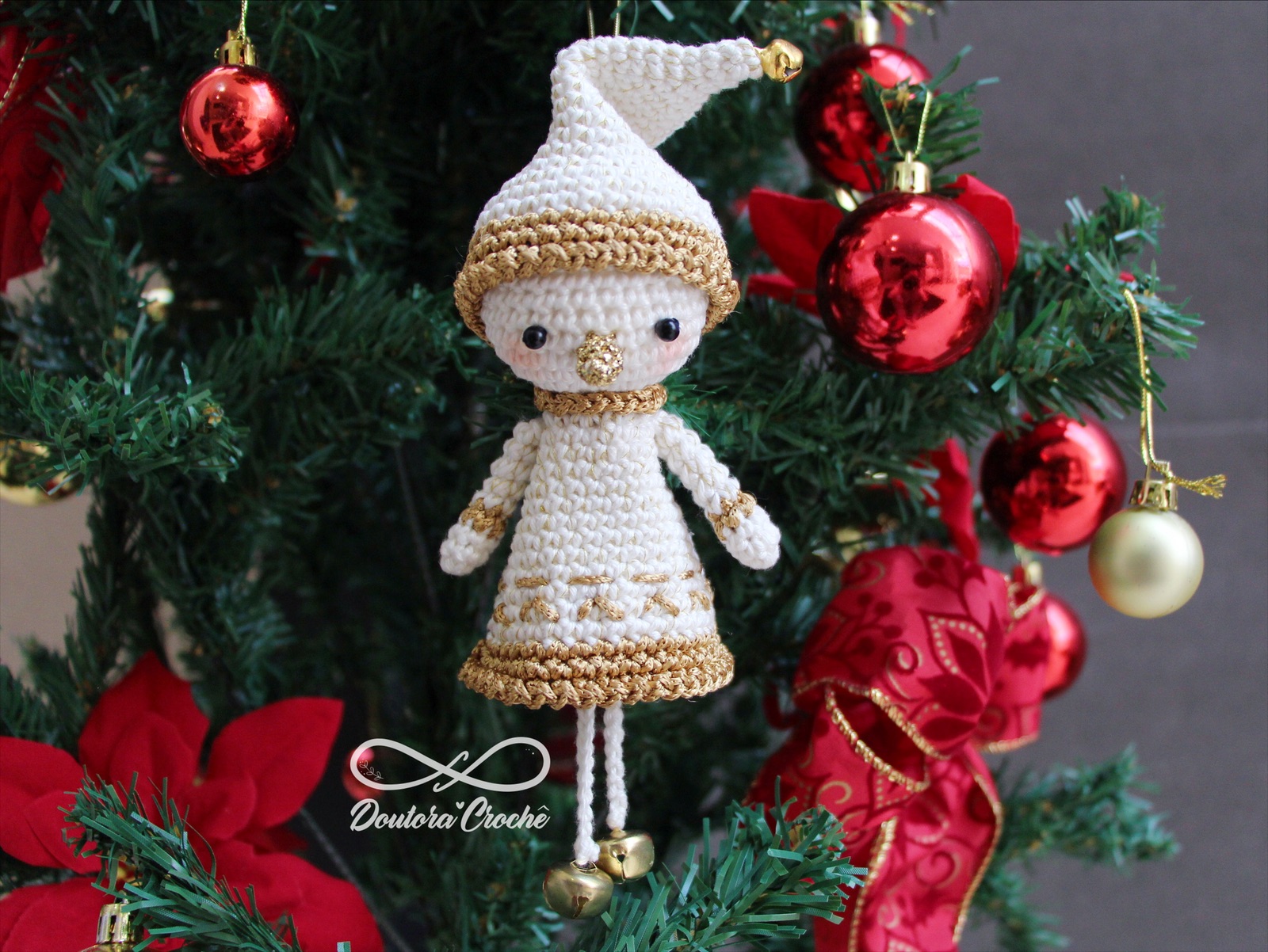 boneco de neve crochê fácil