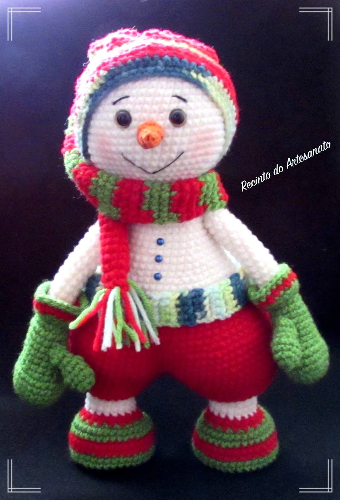 boneco de neve em crochê para vender