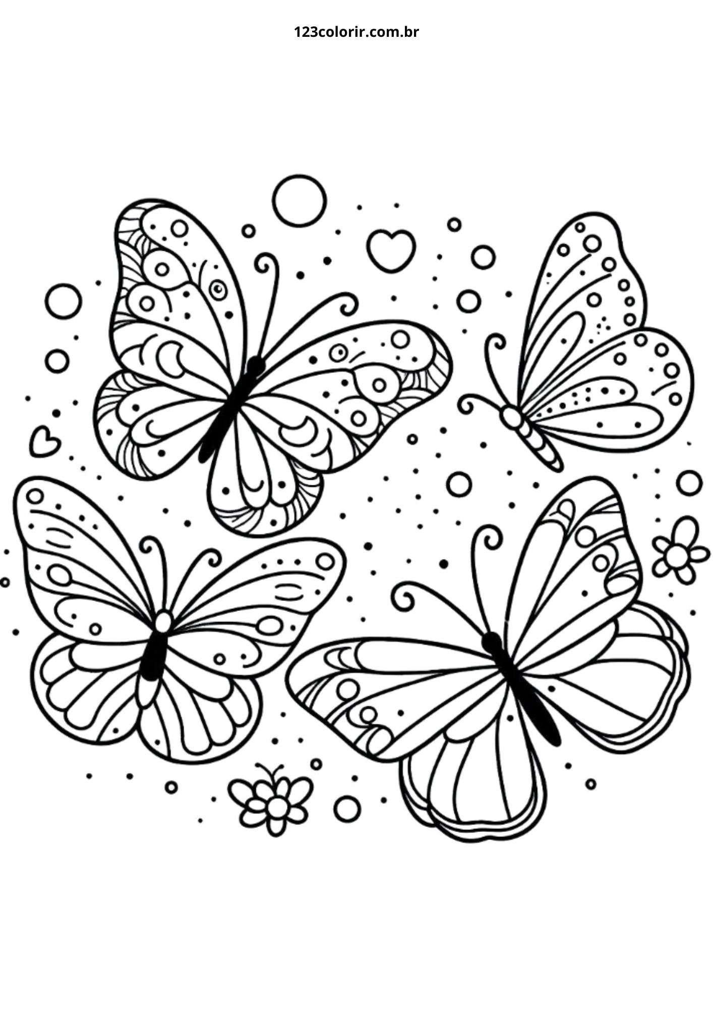estampa de borboleta