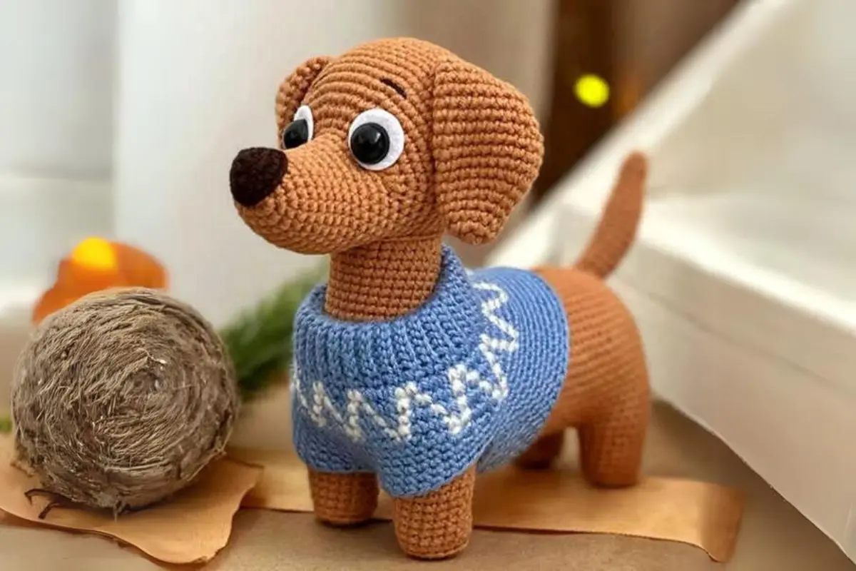 amigurumi cachorro buldogue