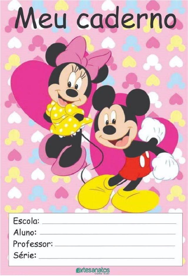 modelos de capas para matéria escolar