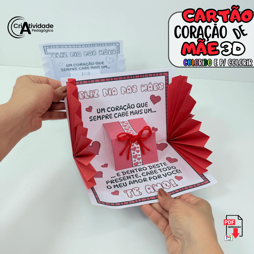 cartão romântico para imprimir