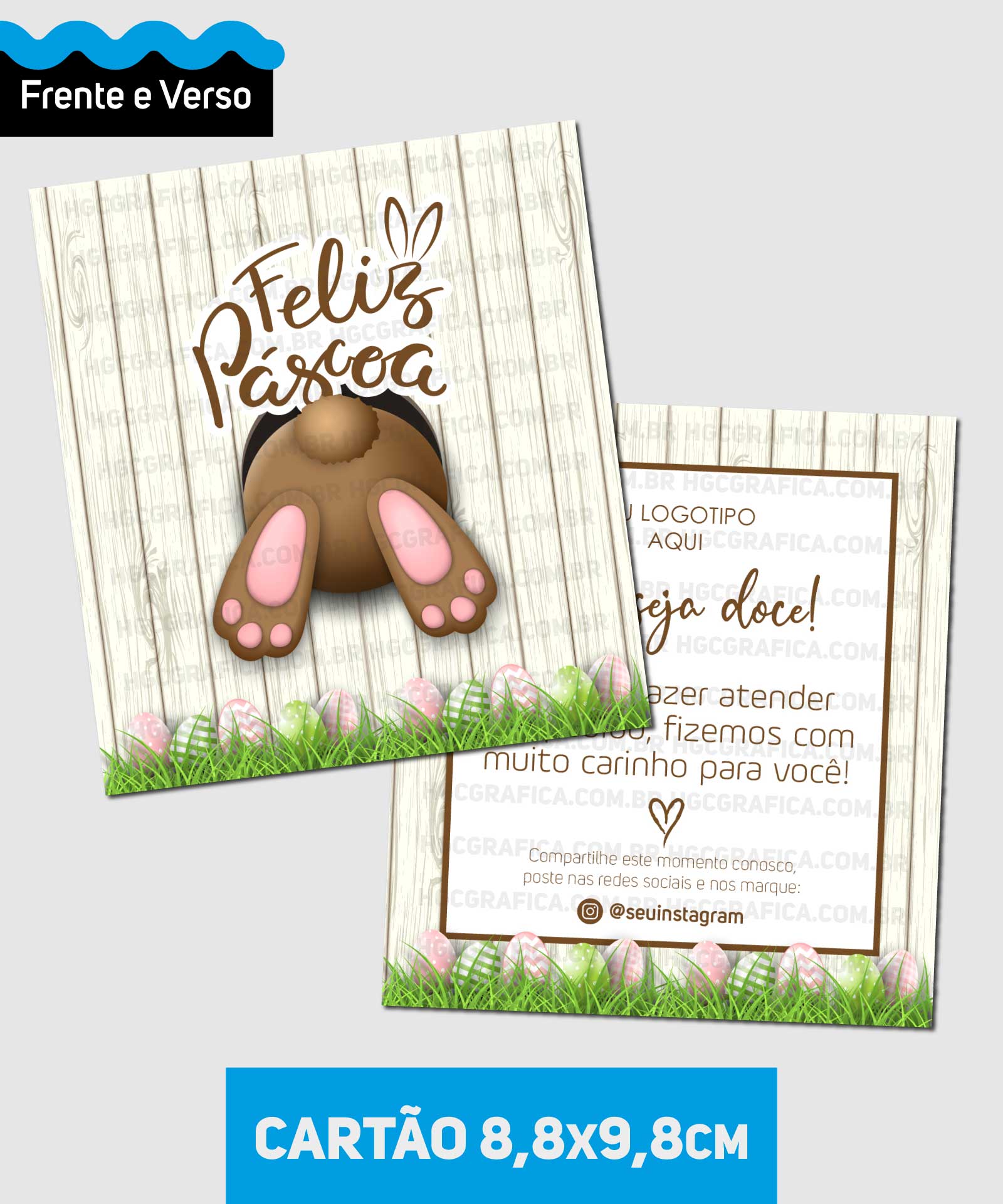 cartão de páscoa para igreja