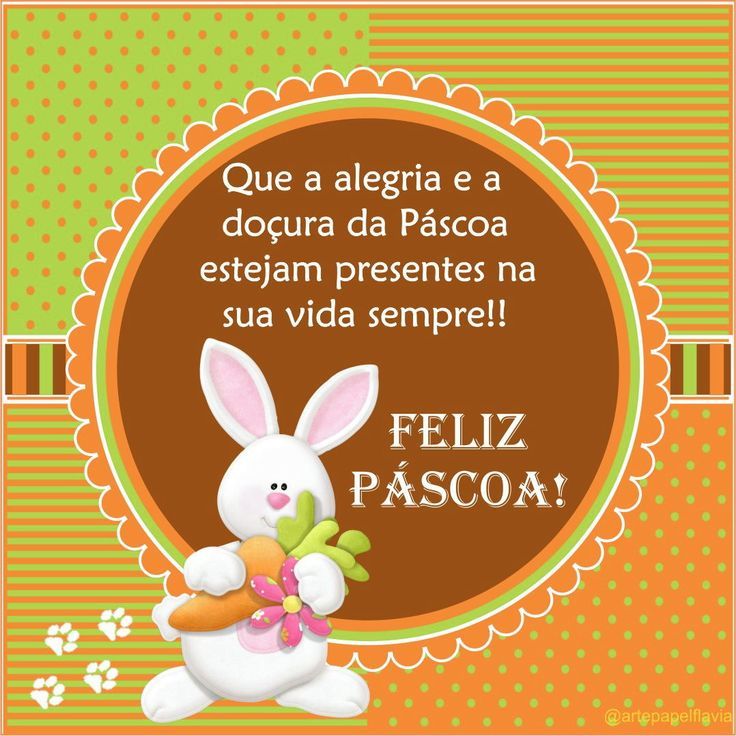 mensagem para cartão de páscoa