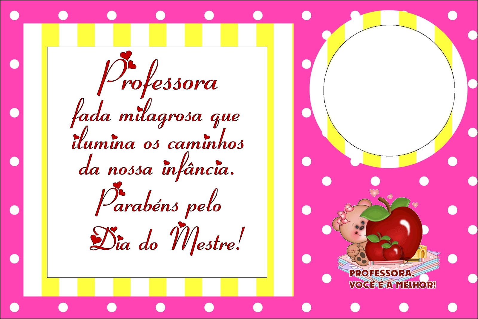cartão dia do professor criativo para imprimir