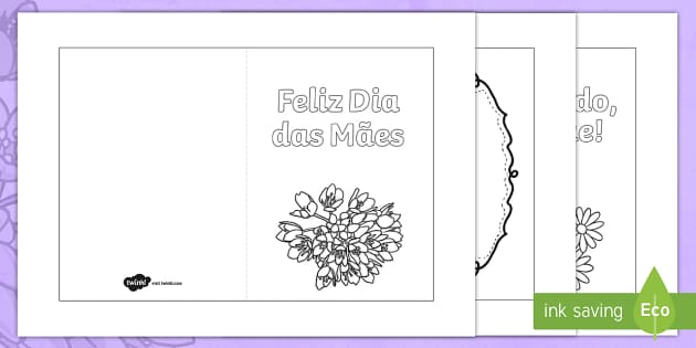 cartão dia das mães dobradura