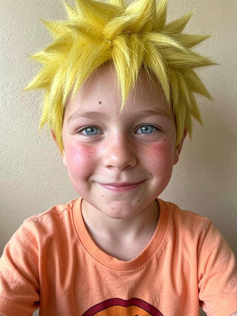 Desenho em preto e branco do Naruto em estilo mangá, com cabelo espetado e expressão determinada, sobre papel de rascunho com linhas de guia visíveis.