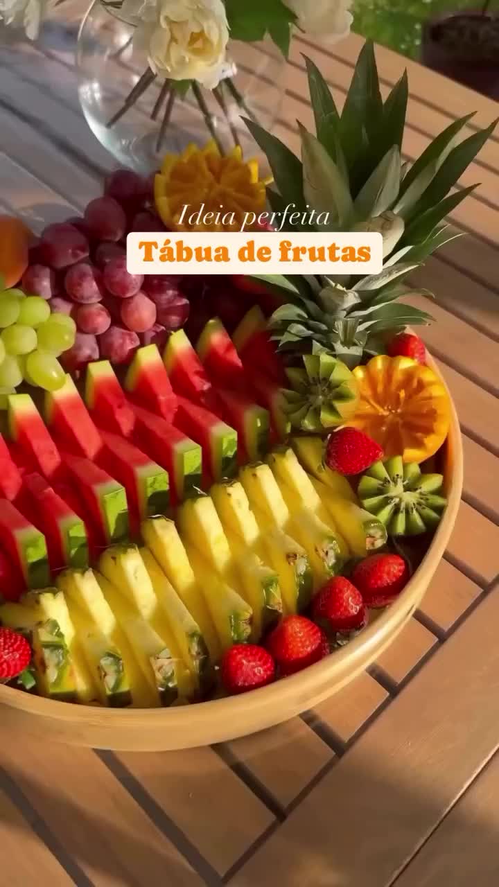 decoração com frutas para festa